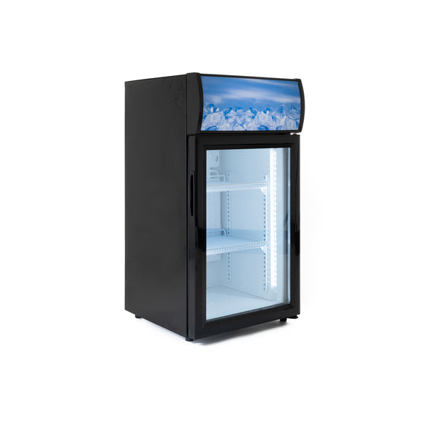 Black Diamond Countertop Display Refrigerator, in Black