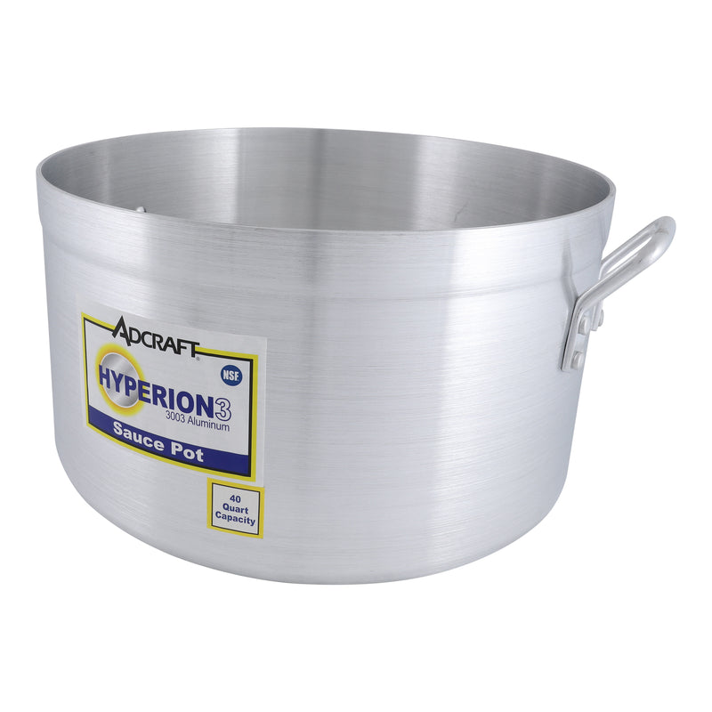 Adcraft H3-SA40 Sauce Pot, 40 Qt, Aluminum