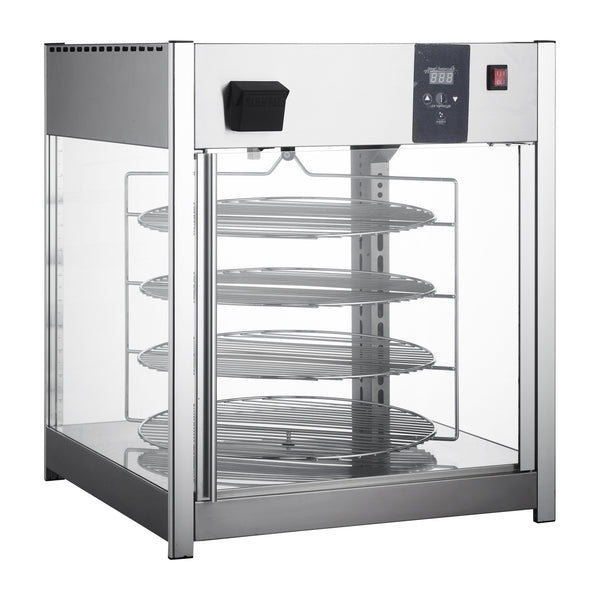 Adcraft Rotating Pizza Display, in Silver