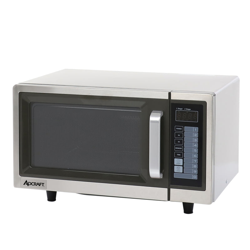 Adcraft Commercial Microwave with Digital Touch Pad, 1000 Watt, in Stainless Steel