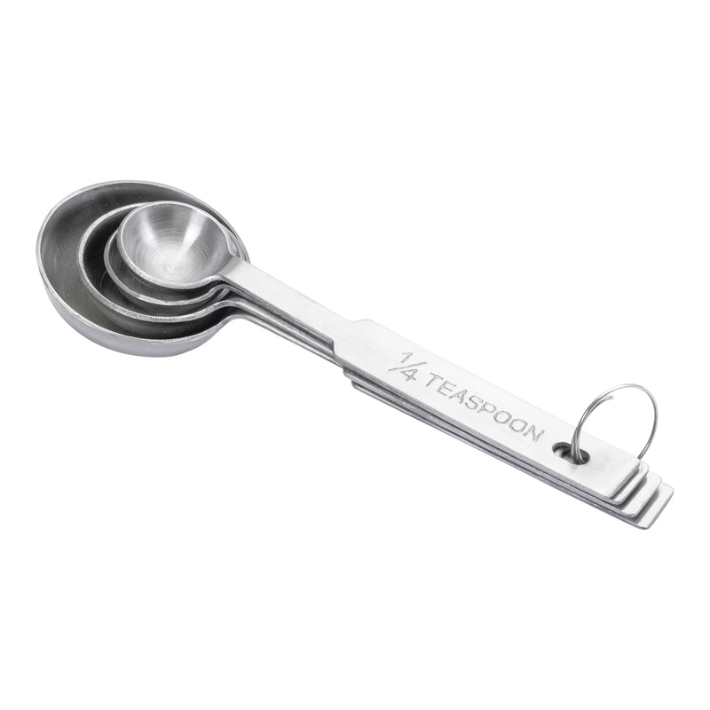 Adcraft Measuring Spoon 4-Piece Set, in Stainless Steel