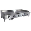 Black Diamond Thermostatic Gas Griddle, in Silver