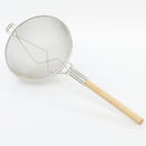 Adcraft Premium Tinned Double-Mesh Steel Strainer, in Silver