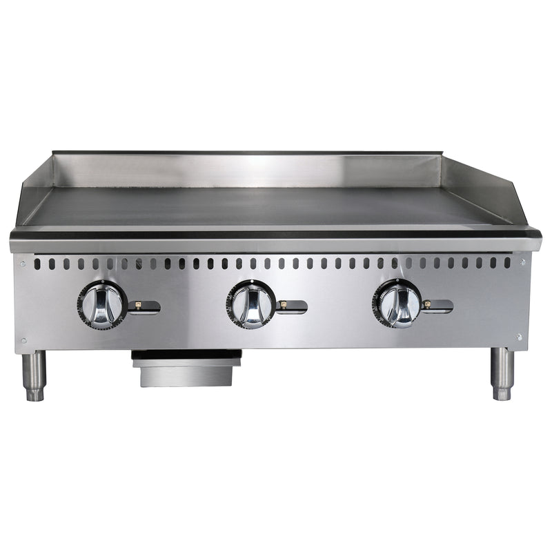 Black Diamond Thermostatic Gas Griddle, in Stainless Steel