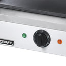 Adcraft Panini Grill with Flat Plates, 12"D x 17"W x 7.75"H, in Stainless Steel (SG-811E/F)