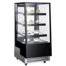 Black Diamond Glass Door Display Refrigerator, 12 cu ft Capacity, in Black