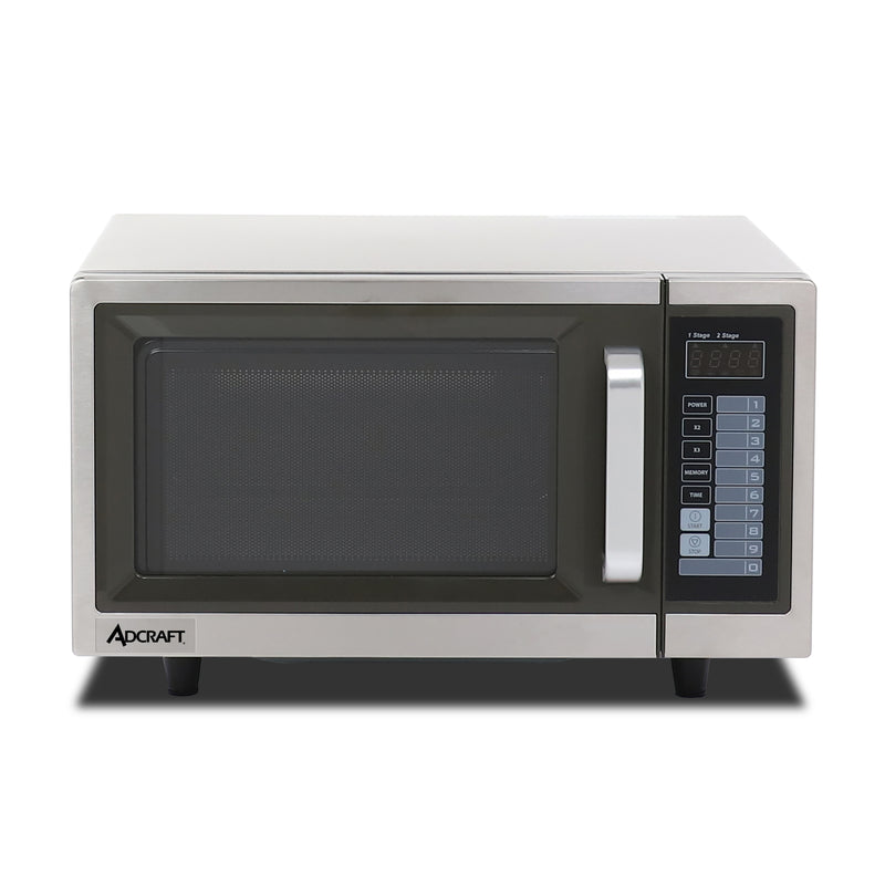 Adcraft Commercial Microwave with Digital Touch Pad, 1000 Watt, in Stainless Steel