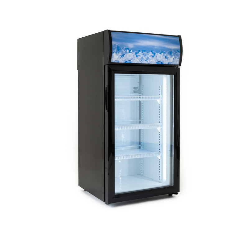 Black Diamond Countertop Display Refrigerator, in Black