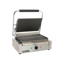 Adcraft Panini Grill with Grooved Plates, in Stainless Steel (SG-811E)