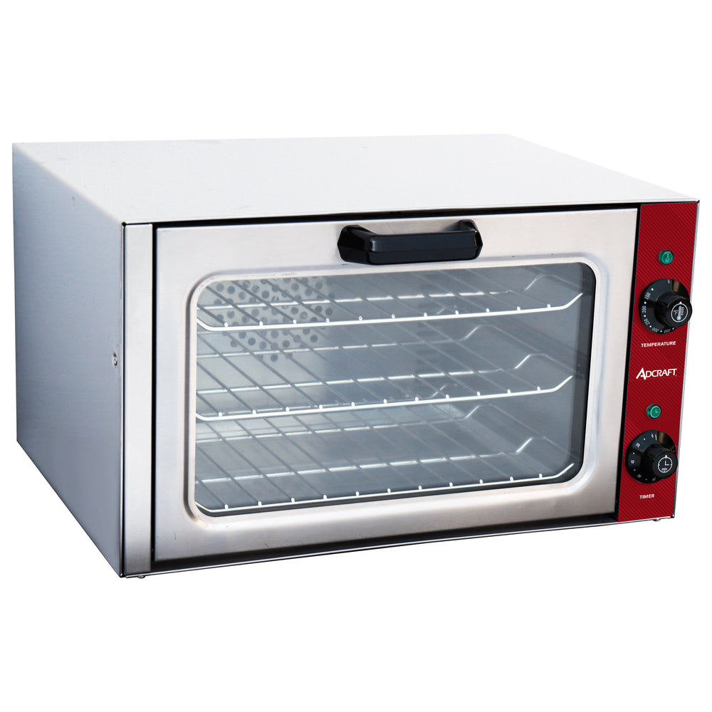 Adcraft Convection Oven, 3 Quarter-Size Sheet Pan Capacity, in Stainless Steel