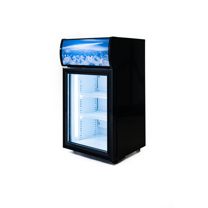 Black Diamond Countertop Display Refrigerator, in Black