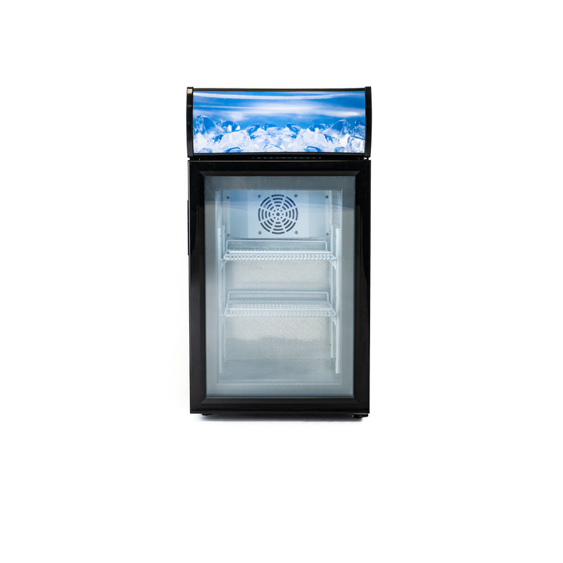 Black Diamond Countertop Display Freezer, in Black