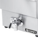 Adcraft Single Tank Deep Fryer with Faucet, 12L, in Stainless Steel (DF-12L)