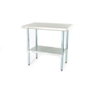 Adcraft Stainless Steel Work Table, 24" x 36" x 35"