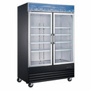 U-Star 2 Swing Glass Door Merchandiser Freezer, in Black