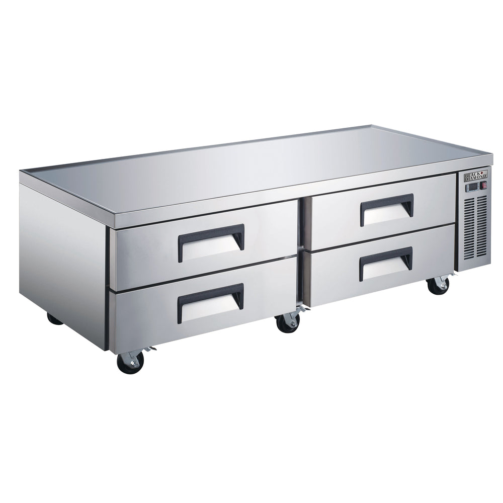 Black Diamond Chef Base Refrigerator, 4 Drawers, 15.9 cu ft, in Stainless Steel