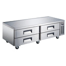 Black Diamond Chef Base Refrigerator, 4 Drawers, 15.9 cu ft, in Stainless Steel