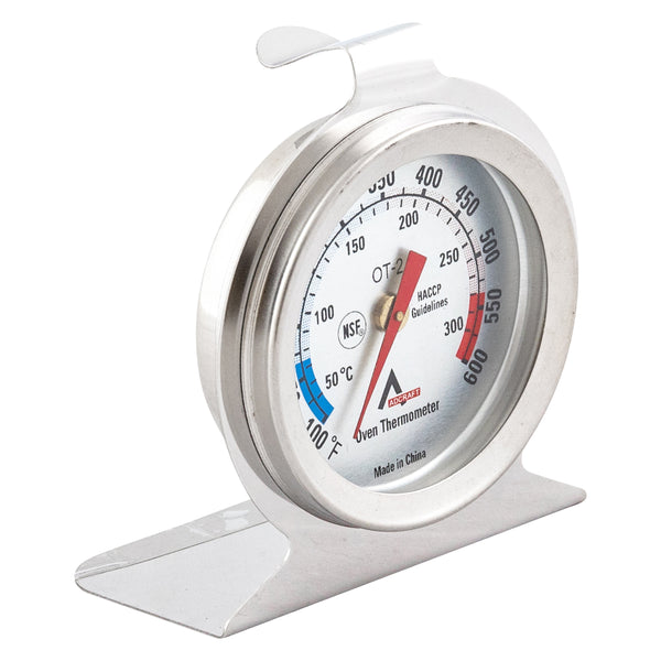 Adcraft Oven Thermometer, Stainless Steel/Glass