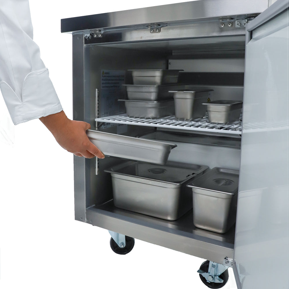 Black Diamond Undercounter Freezer, 1 Solid Door, 6.3 Cu. Ft. Capacity, in Stainless Steel