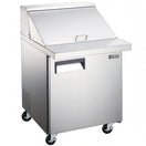 Black Diamond Refrigerated Mega Top Salad/Sandwich Prep Table, 1 Door, 27", in Stainless Steel