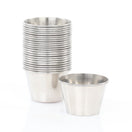 Adcraft Sauce 2-1/2 oz. Cups, Pack of 12, in Stainless Steel (Set of 2)
