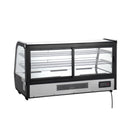 Black Diamond Refrigerated Countertop Display Case, in Silver/Black