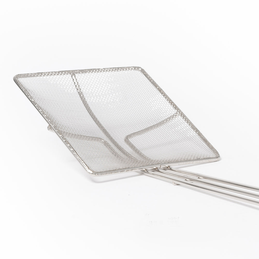 Adcraft Fine Mesh Square Skimmer, 6-3/4",  Heavy-Tinned Plated Steel Mesh