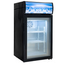 Black Diamond Countertop Display Freezer, Single Glass Door, 1.8 cu ft, in Black