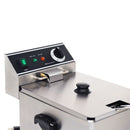 Adcraft Single Tank Deep Fryer, 6L, in Stainless Steel (DF-6L)