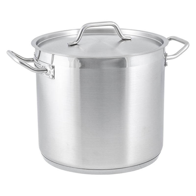 Adcraft Titan Induction Stock Pot with Cover 16 quart