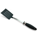 Adcraft Get-A-Grip Slotted Turner with Santoprene Handle, in Stainless Steel/Black