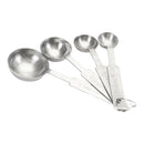 Adcraft Measuring Spoon 4-Piece Set, Pack of 2, in Stainless Steel (DMS-4/PKG)