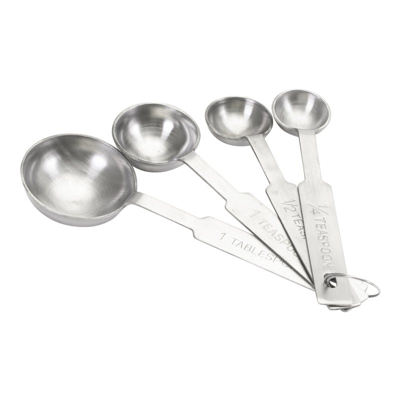 Adcraft Measuring Spoon 4-Piece Set, in Stainless Steel