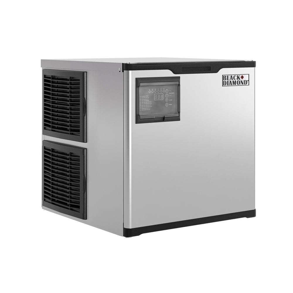 Black Diamond Modular Commercial Ice Maker, Up to 350 lbs Ice Production, in Stainless Steel/Black