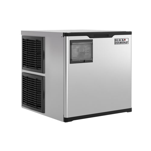 Black Diamond Modular Commercial Ice Maker, Up to 350 lbs Ice Production, in Stainless Steel/Black