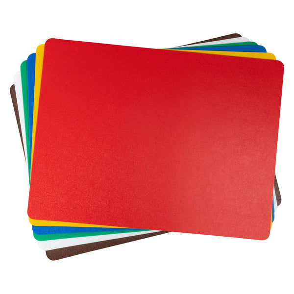 Adcraft Flexible Cutting Mats 15" x 20" Set of 6 - Multi-Colored