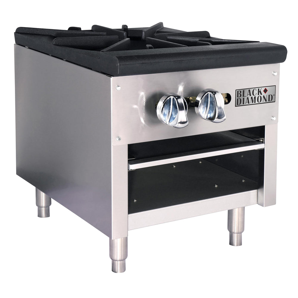 Adcraft Gas Cooktop, 1 Burner, in Stainless Steel