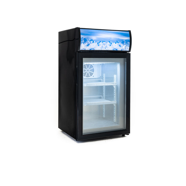 Black Diamond Countertop Display Freezer, in Black