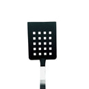 Adcraft Get-A-Grip Slotted Turner with Santoprene Handle, in Stainless Steel/Black