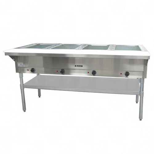 Adcraft 4 Bay Steam Table, in Stainless Steel