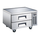 Black Diamond Refrigerated Chef Base, 2 Drawers, 6.5 cu ft Capacity, in Stainless Steel