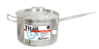 Adcraft Titan Induction Sauce Pan with Cover 2 quart