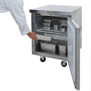 Black Diamond Undercounter Freezer, 1 Solid Door, 6.3 Cu. Ft. Capacity, in Stainless Steel