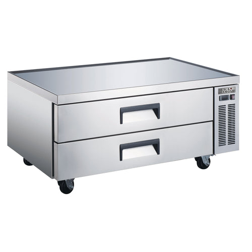 Black Diamond Refrigerated Chef Base, 2 Drawers, 12.7 cu ft Capacity, in Stainless Steel