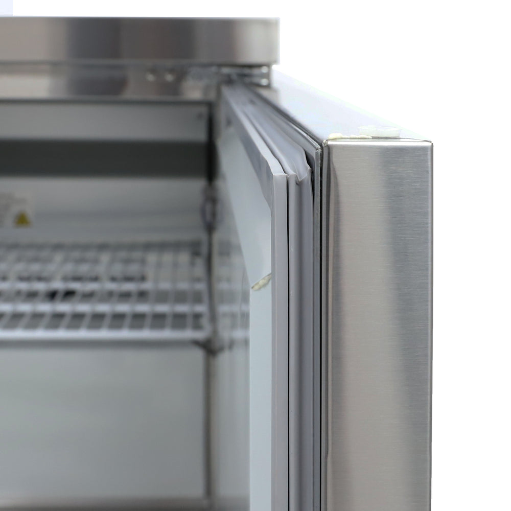 Black Diamond Undercounter Refrigerator, 1 Solid Door, 6.3 Cu. Ft. Capacity, in Stainless Steel