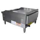 Black Diamond 24" Heavy Duty Thermostatic Gas Griddle, 2 Burners, in Stainless Steel