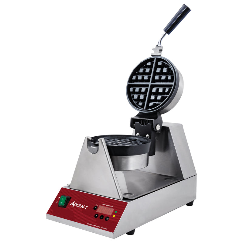 Adcraft Single Belgian Waffle Maker, in Stainless Steel