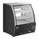 Black Diamond Curved Glass Refrigerated Deli Case 11.6 cu ft, in Black