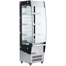 Black Diamond Vertical Air Curtain Merchandiser, 7.8 cu ft Capacity, in Stainless Steel