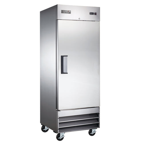 Black Diamond 1 Door Narrow Depth Reach-In Refrigerator, 15.6 cu ft Capacity, in Stainless Steel